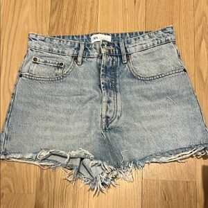 Zara Women's Light Blue Denim Shorts